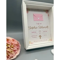 Taufgeschenk | Einzigartiges personalisiertes Geschenk Wanddeko | Custom Wandbild Taufe