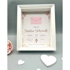 Taufgeschenk | Einzigartiges personalisiertes Geschenk Wanddeko | Custom Wandbild Taufe