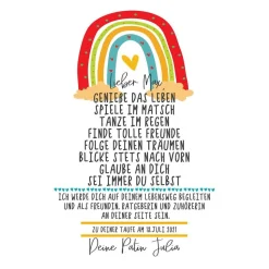 Taufgeschenk Geschenk zur Taufe Taufpate Taufpatin Patenkind Taufbrief