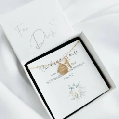 Taufgeschenk Mädchen - Geschenk Taufe Junge personalisiert - Taufkette personalisiert - Halskette Kreuz Edelstahl