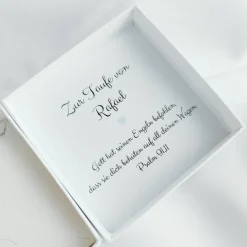 Taufgeschenk Mädchen & Junge – Personalisierte Taufkette mit Kreuz & Gravur – Edelstahl Halskette Herz