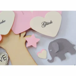 Taufgeschenk Mädchen, Geschenk zur Taufe,Taufbaum,Lebensbaum, Bilderrahmen zur Taufe, personalisiert