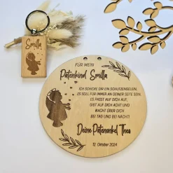 Taufgeschenk Patenonkel - personalisiertes Schild für den Patenonkel - Geschenk Patenonkel - Geschenk zur Taufe Taufpate