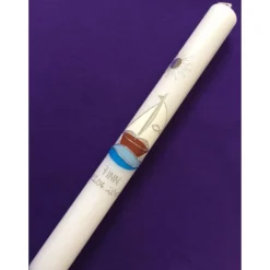 Taufkerze - Kommunionkerze - Boot - Mit Jesus in einem Boot - Mädchen - Junge - Taufe - Handarbeit - keine Folie - inkl.