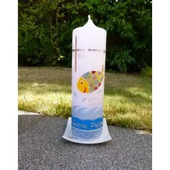 TAUFKERZE bunter Fisch