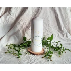 Taufkerze Feiner Kranz Stumpe