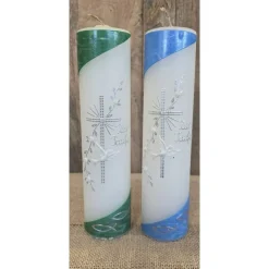 Taufkerze holografisch 25x6