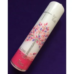 Taufkerze Lebensbaum Mädchen