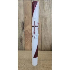 Taufkerze meliert - 40x4 in verschiedenen Farben