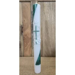 Taufkerze meliert - 40x4 in verschiedenen Farben