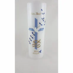 Taufkerze modern, für Jungs, blau, gold