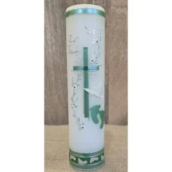 Taufkerze Perlmutt "Gold" 25x6 - verschiedenen Farben -