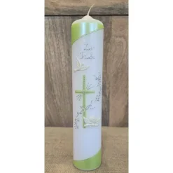 Taufkerze Perlmutt 30x6 - in verschiedenen Farben