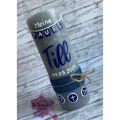 Taufkerze Rustik Junge