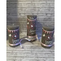 Taufkerze Rustik Pusteblume