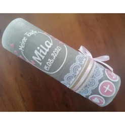 Taufkerze Rustikal Mädchen