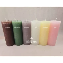 Taufkerze Rustikkerze weiß mit/ohne Teelichteinsatz - Junge - mit Fische in Hellblau-Silber