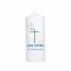 Taufkerze Sternenstaub Stumpe