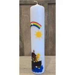 Taufkerze 30x6 - "Arche-Noah 1"
