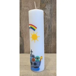 Taufkerze 25x6 - "Arche-Noah 3"