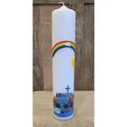 Taufkerze 30x6 - "Arche-Noah 3"