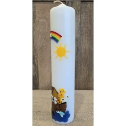 Taufkerze 30x6 - "Arche-Noah 1"