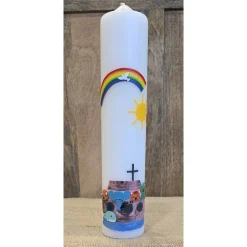 Taufkerze 30x6 - "Arche-Noah 3"