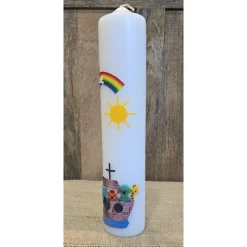 Taufkerze 30x6 - "Arche-Noah 3"