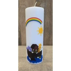 Taufkerze 25x8 - "Arche-Noah 1" -