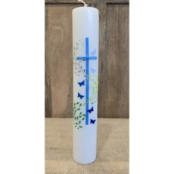 Taufkerze 30x5 - Holografisch