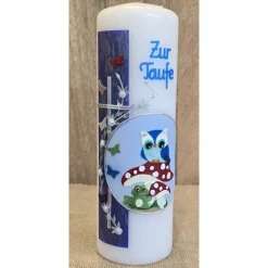 Taufkerze 25x8 - Holografisch -