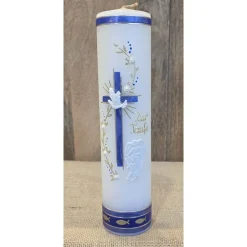 Taufkerze 25x6 - Holografisch - in verschiedenen Farben