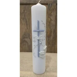 Taufkerze 30x6 - Irisierend - In verschiedenen Farben -