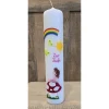 Taufkerze 30x6 - "Mädchen/Regenbogen/Sonne"