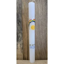 Taufkerze 40x4 - "Sonne"