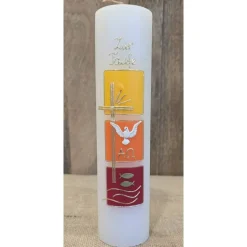 Taufkerze 25x6 in verschiedenen Farben