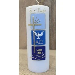 Taufkerze 20x7 in zwei Farben erhältlich