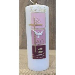 Taufkerze 20x7 in zwei Farben erhältlich