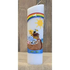 Taufkerze 24x6x4,5 - "Arche-Noah 2"