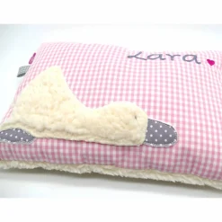 Taufkissen Ente Entchen mit gesticktem Namen