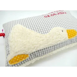 Taufkissen Ente Entchen mit gesticktem Namen