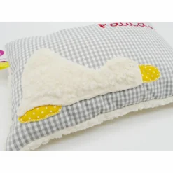 Taufkissen Ente Entchen mit gesticktem Namen