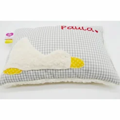 Taufkissen Ente Entchen mit gesticktem Namen