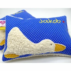 Taufkissen Ente Entchen mit gesticktem Namen