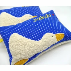 Taufkissen Ente Entchen mit gesticktem Namen