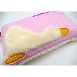 Taufkissen Ente Entchen mit gesticktem Namen