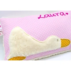 Taufkissen Ente Entchen mit gesticktem Namen