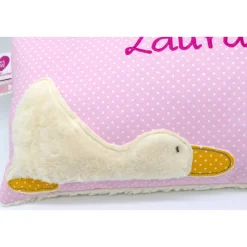 Taufkissen Ente Entchen mit gesticktem Namen
