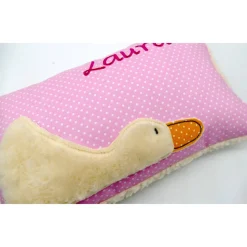 Taufkissen Ente Entchen mit gesticktem Namen
