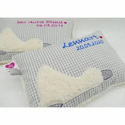 Taufkissen Ente Entchen mit gesticktem Namen